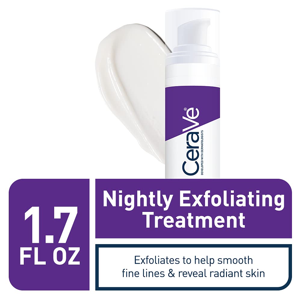 CeraVe Skin Renewing Nightly Exfoliating Treatment, Anti Aging Serum With 5% Blend Of Glycolic Acid & Lactic Acid, Wrinkles & Dark Spot Corrector Beauty and Personal Care CeraVe