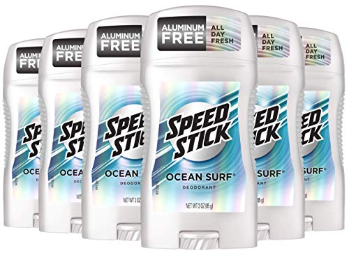 Speed Stick Underarm Deodorant for Men, Aluminum Free, Ocean Surf - 3 Ounce (Pack of 6) Beauty and Personal Care Speed Stick