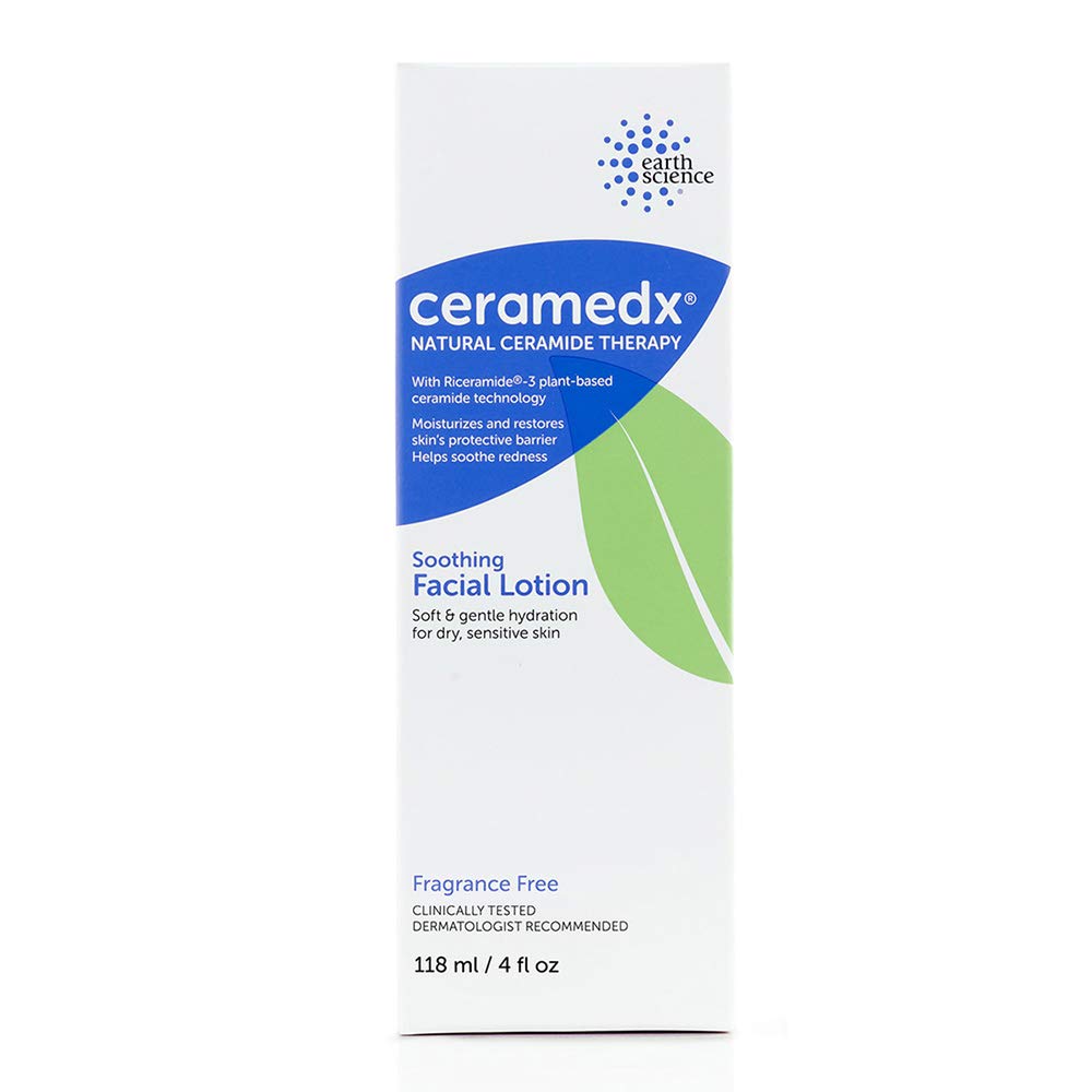 Ceramedx - Soothing Facial Lotion | Natural Ceramide Lotion for Dry, Sensitive Skin | Cruelty Free, Vegan & Fragrance Free | 4 fl oz (2) Beauty & Personal Care Ceramedx