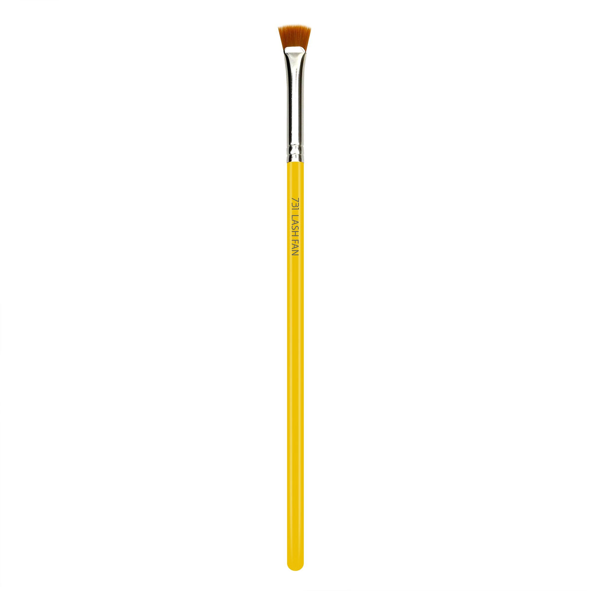 Bdellium Tools Professional Makeup Brush - Studio Series 731 Mascara Fan - With Soft Synthetic Fibers, For Applying Mascara (Yellow, 1pc)