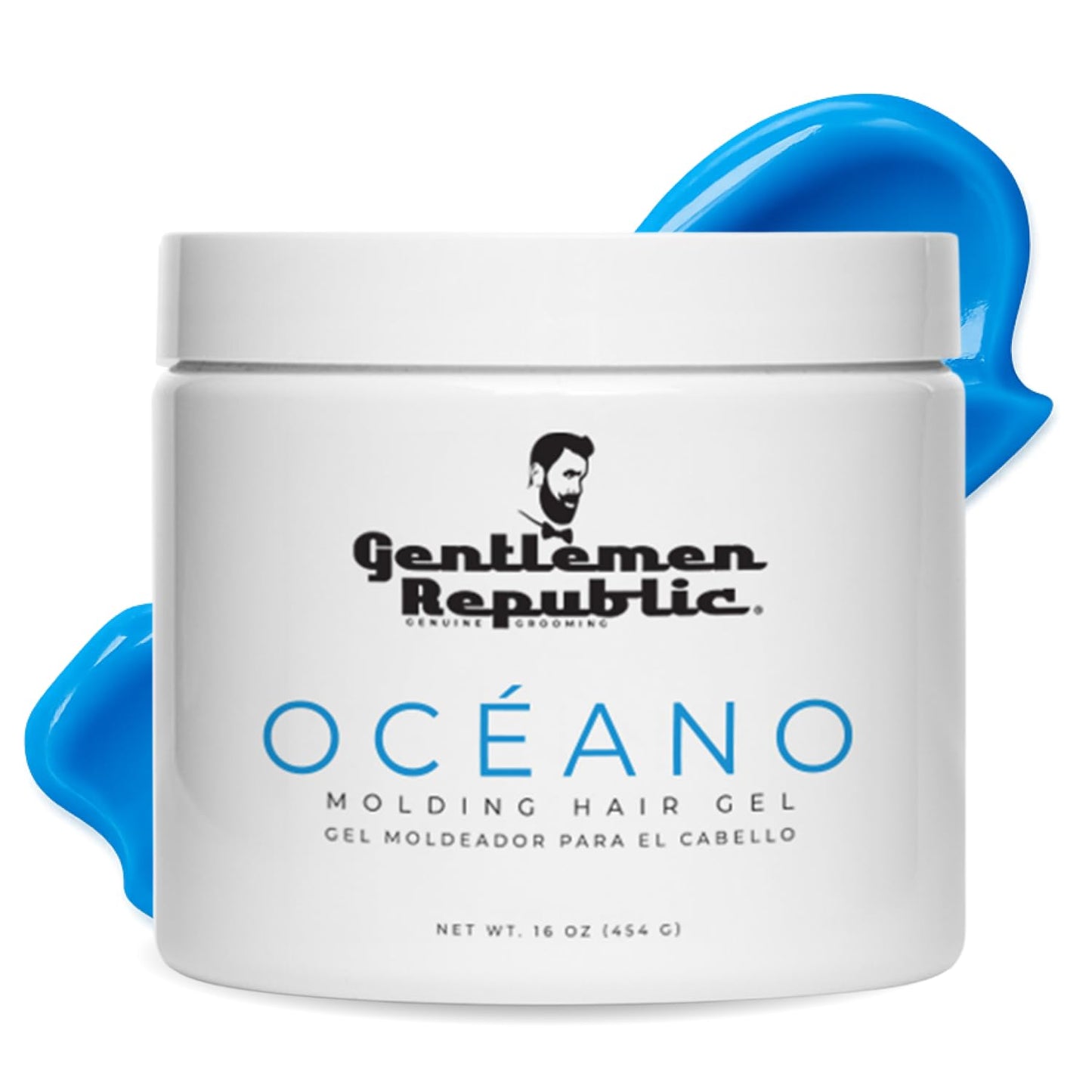 Gentlemen Republic Oceano Men's Hair Gel 16oz - Strong Touchable Hold and High Shine Styling Gel for Hair, 100% Alcohol-Free Professional Formula Beauty & Personal Care Gentlemen Republic