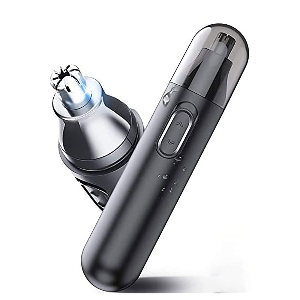 LEONYS Ear and Nose Hair Trimmer Clipper - Professional Painless Eyebrow and Facial Hair Trimmer for Men and Women, Battery-Operated, Waterproof Dual Beauty and Personal Care LEONYS