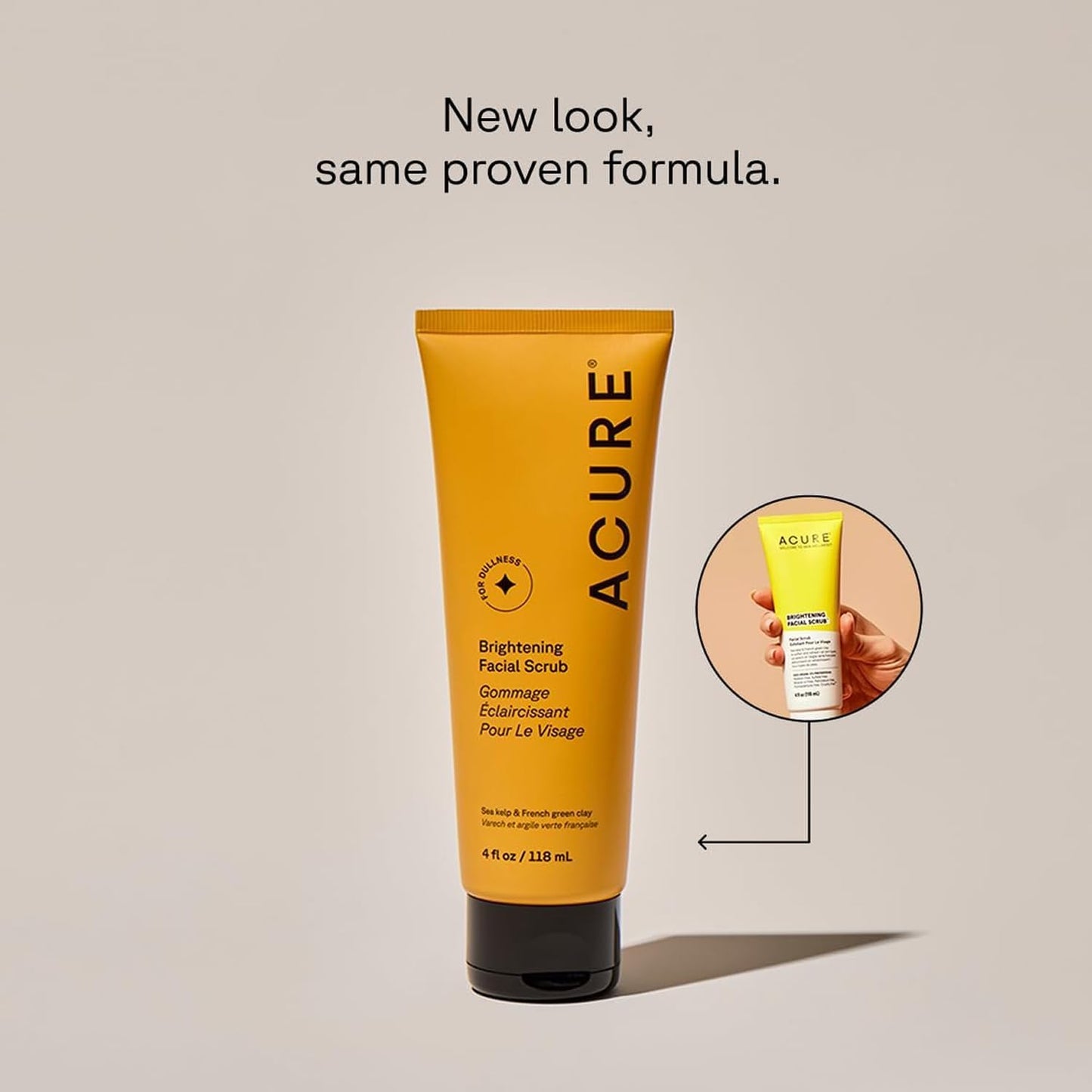 Acure Brightening Facial Scrub 6 Fl Oz Limited Edition Size Beauty and Personal Care Acure