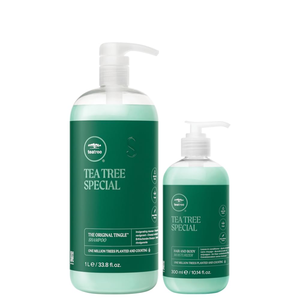 Paul Mitchell Tea Tree Special Shampoo and Hair and Body Moisturizer Head to Toe Set for Hair and Body Beauty & Personal Care Tea Tree