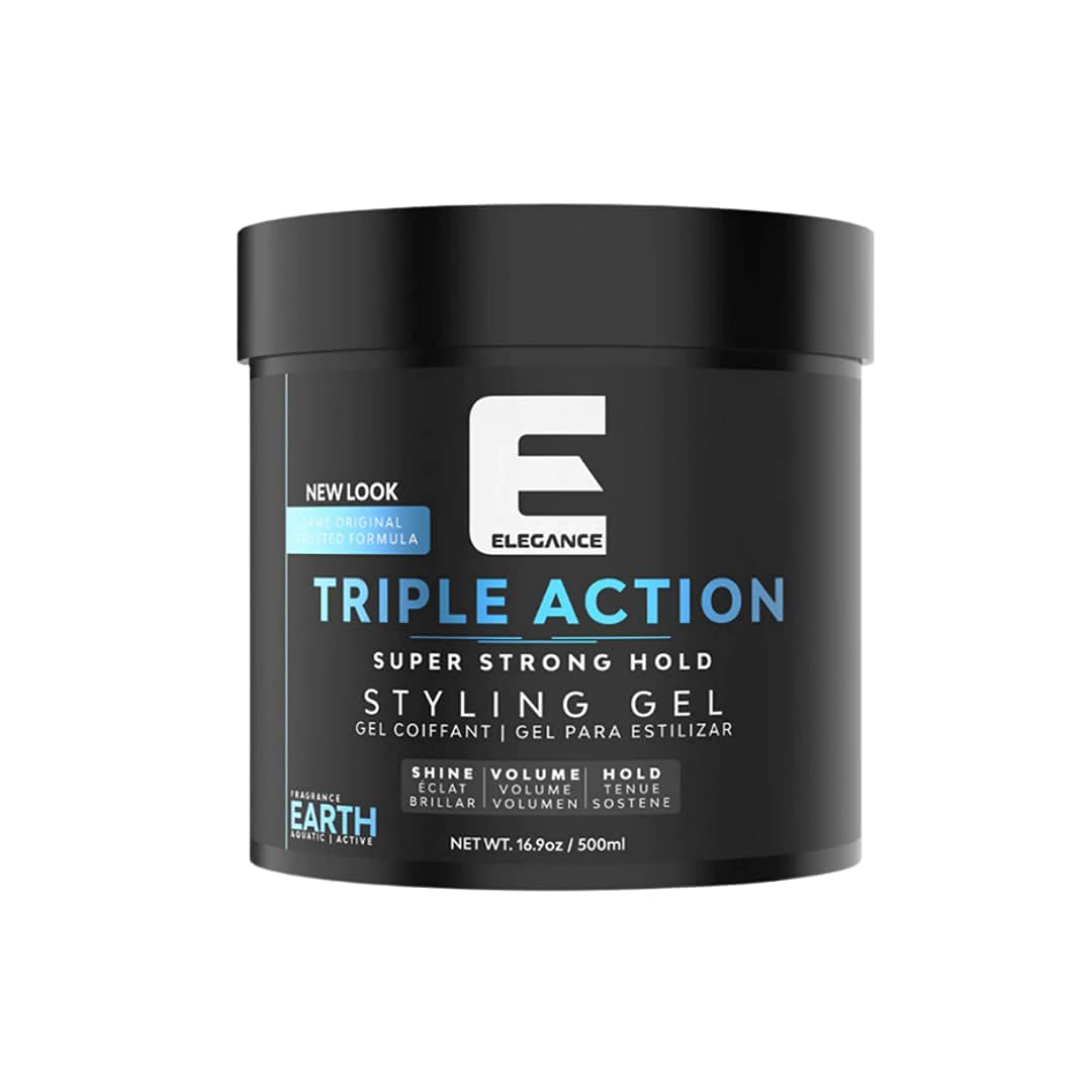 E Elegance Earth Fragrance Triple Action Hair Gel for Men And Women - Super Strong Hold, Extreme Volume, And Long Lasting Shine - Flake Free Beauty & Personal Care E Elegance