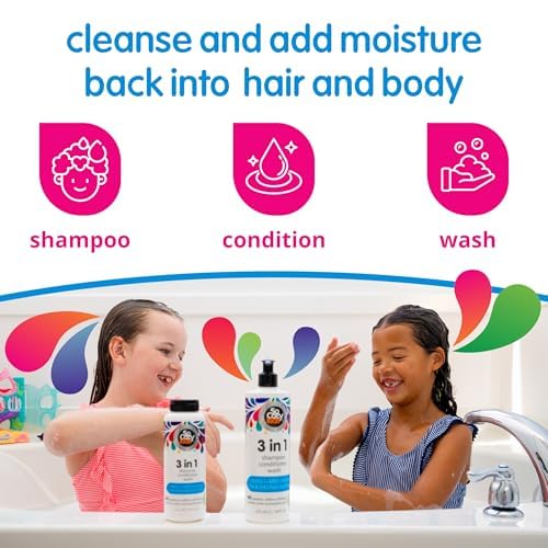 SO COZY Kids Shampoo, Conditioner & Body Wash, Gentle 3-in-1, 10.5 Fl Oz