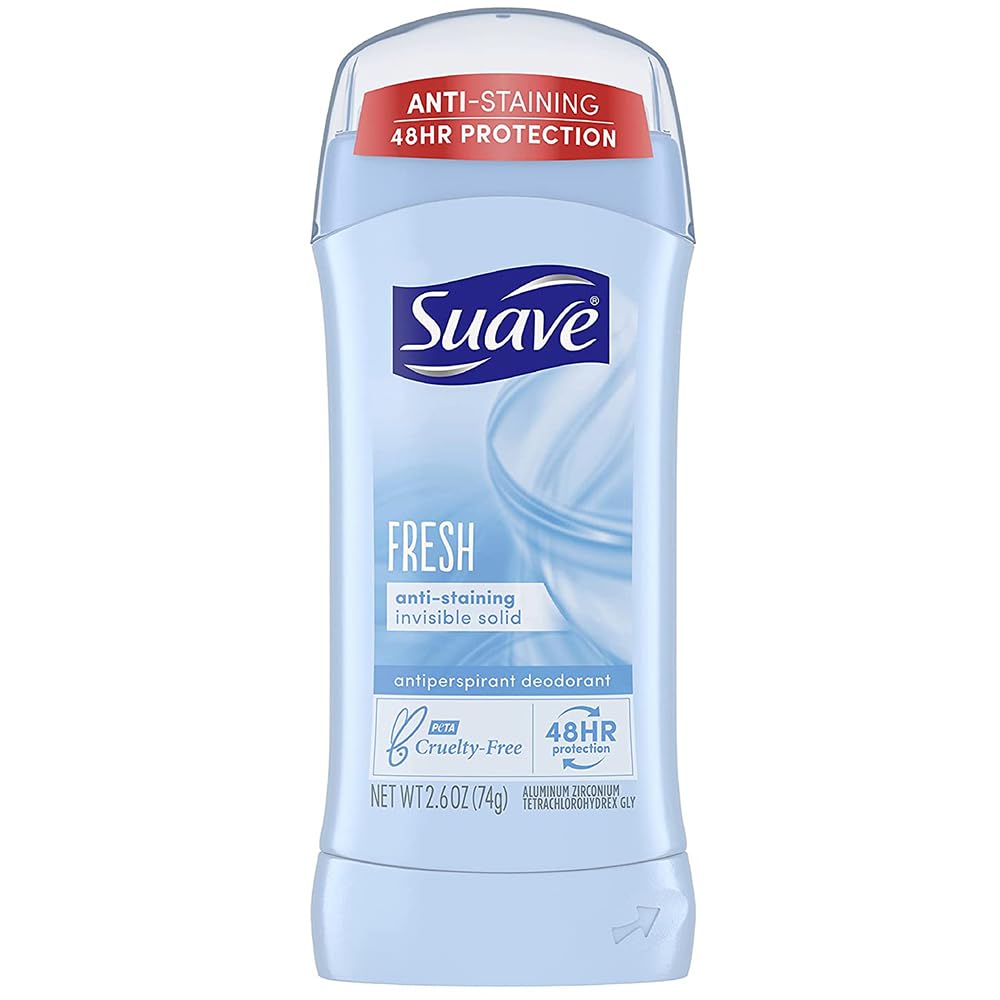 Suave Deodorant 2.6 Ounce 24Hr Fresh Invisible Solid (76ml) (2 Pack) Beauty and Personal Care Suave