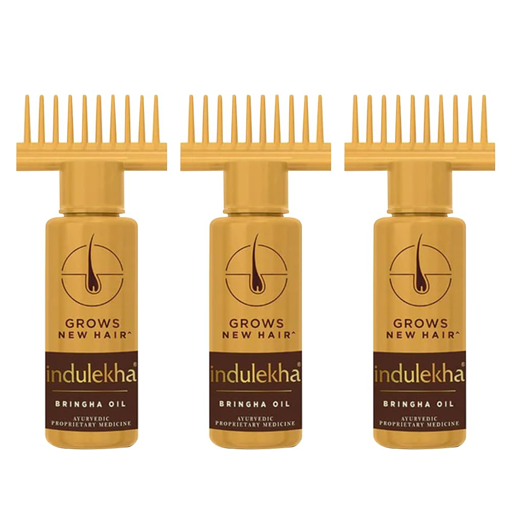 Indulekha Bringha Complete Hair Care Oil 100ml (Pack of 3) Beauty & Personal Care INDULEKHA
