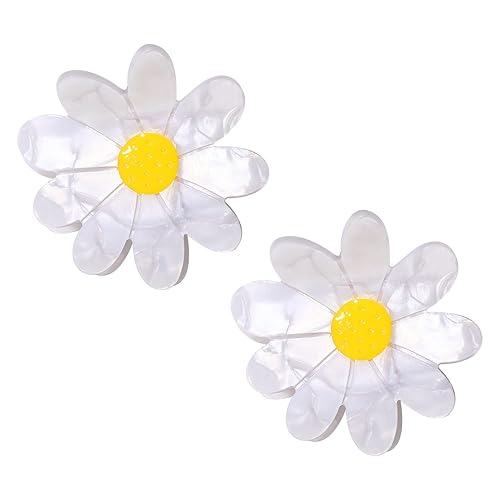 Vokone Flower Claw Clip Acrylic Daisy Sunflower Claw Hair Clip for Women Hair Jaw Grip Strong Holder for Thick Thin Hair (Daisy) Beauty & Personal Care vokone