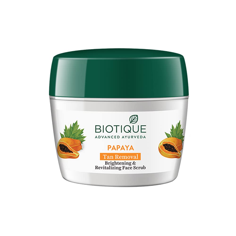 Biotique Papaya Revitalizing Tan Removal Scrub 235gm I All Skin Type Beauty & Personal Care Biotique
