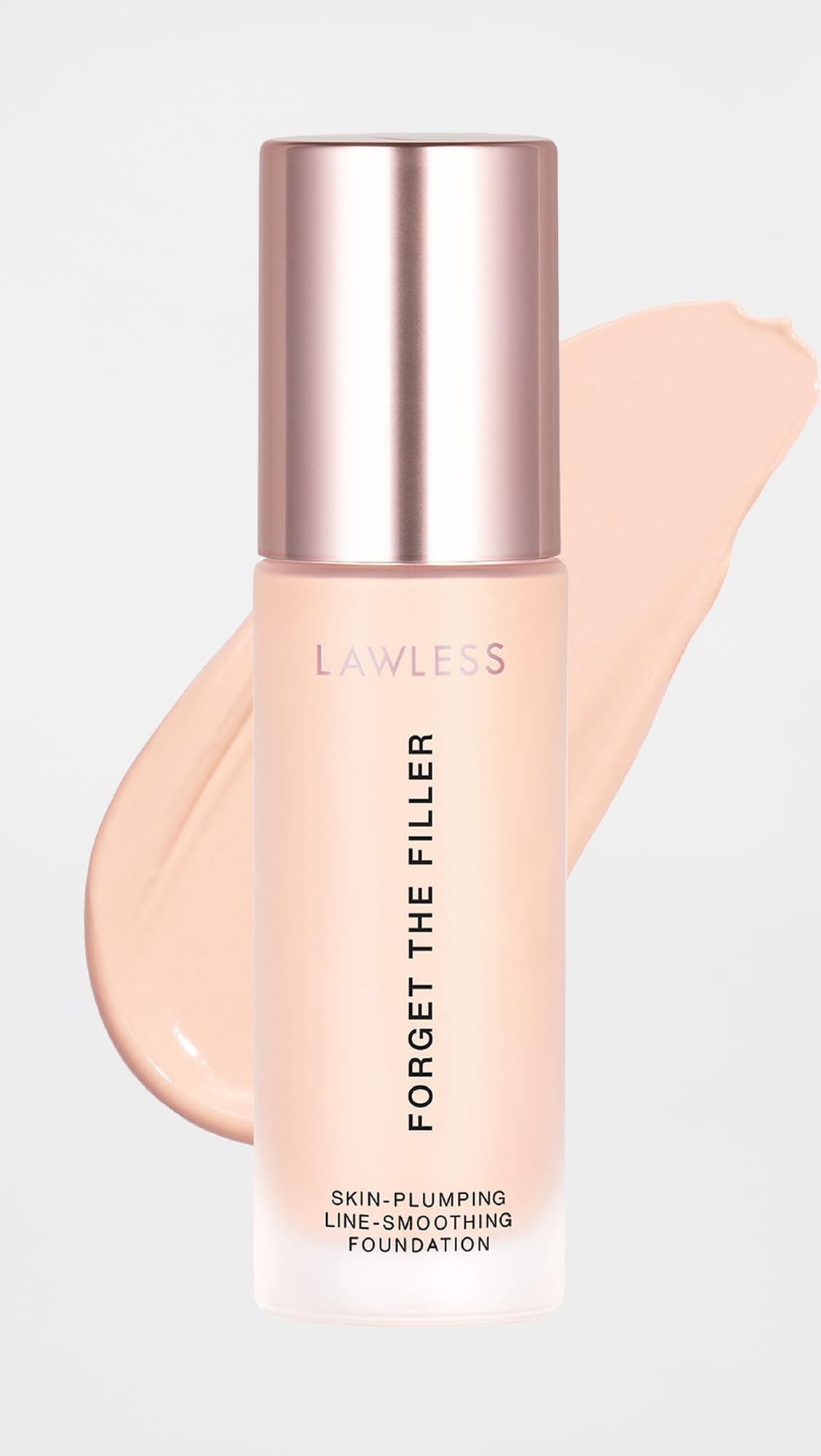 LAWLESS Women's Forget the Filler Skin-Plumping Line-Smoothing Foundation, 1F, very fair with cool-neutral undertones, 1.0 Ounce