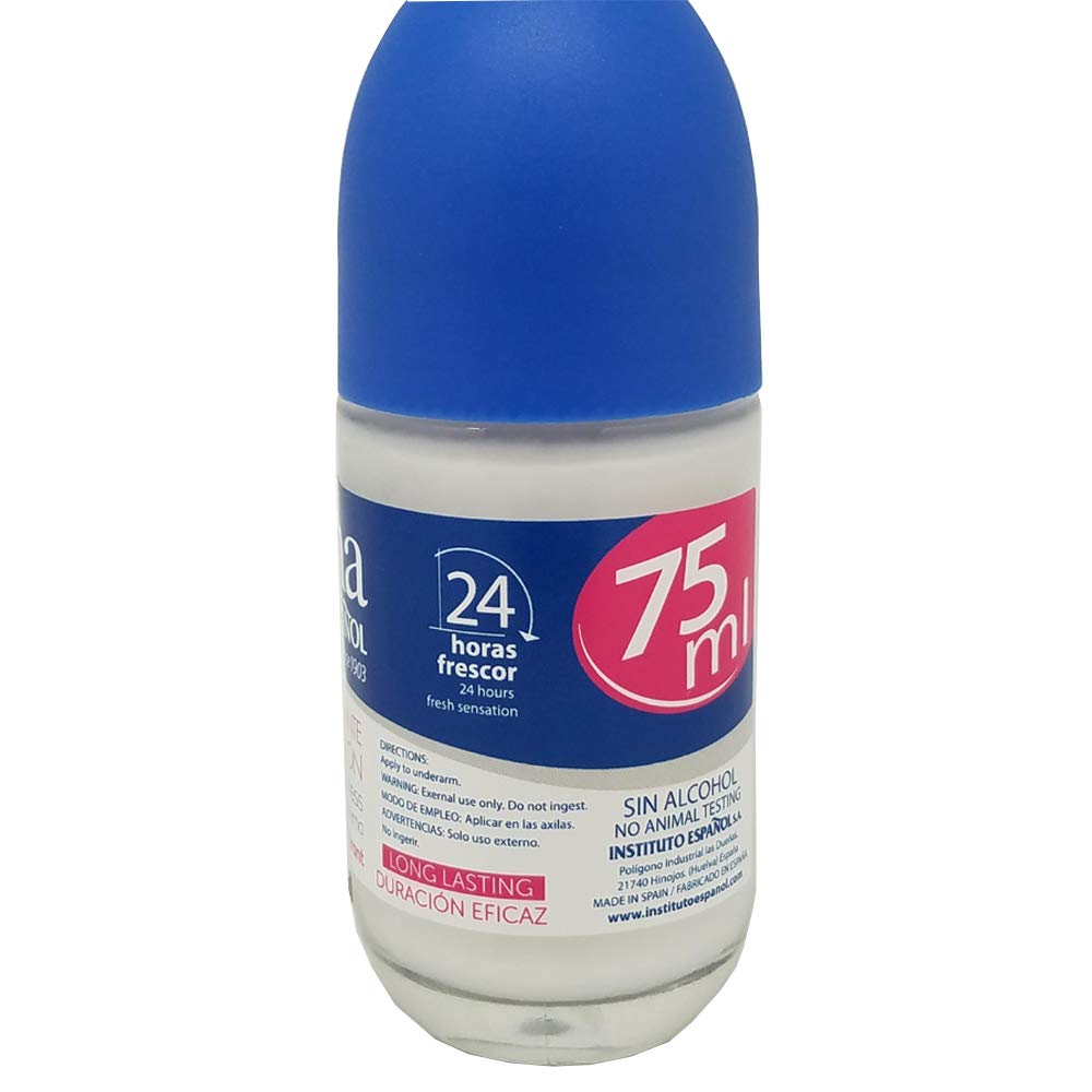 MILK ROLL ON DEODORANT SOFT SKIN PROTECTS HYDRATE NOT IRRITANT INSTITUTO ESPANOL by Instituto Espanol Beauty and Personal Care Instituto Español