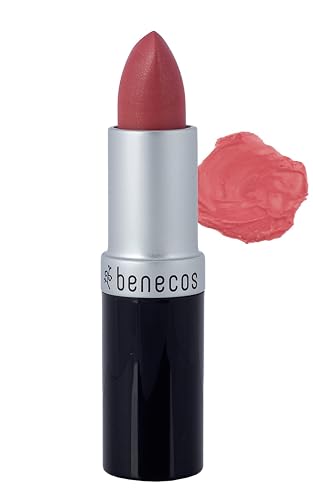 Benecos Natural Lipstick (Peach) - Peach Color Lipstick, Long-Lasting Gorgeous Color, Soft and Smooth Moisturized Lips, Organic, Vegan Beauty & Personal Care benecos