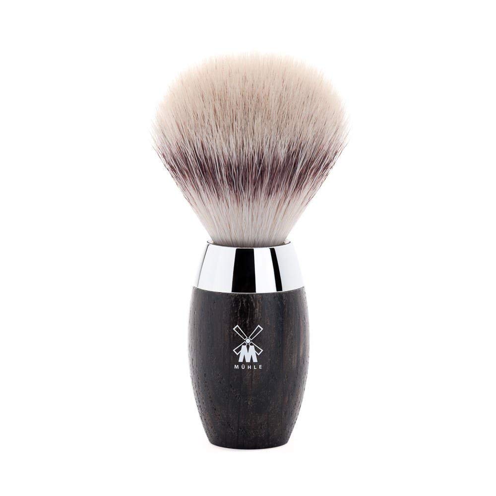 MÜHLE KOSMO Bog Oak Silvertip Fiber Shaving Brush - Synthetic Luxury Shave Brush for Men, Rich Lather Beauty and Personal Care MÜHLE
