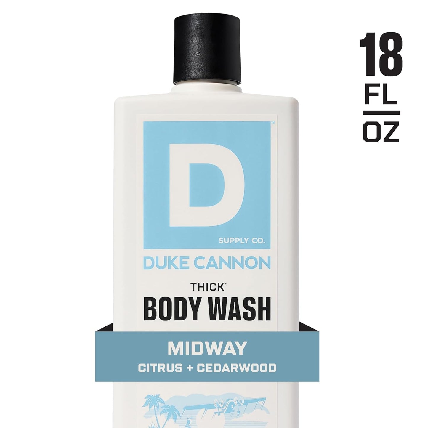 Duke Cannon Supply Co. Thick High Viscosity Body Wash - 3X Thicker, Cleansing Shower and Bath Gel, Mineral-Enriched for Men - Shower Gel - Men’s Body Beauty & Personal Care Duke Cannon Supply Co.