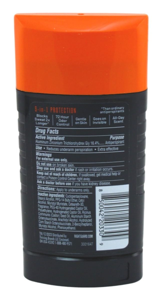 Right Guard Xtreme Defense Fresh Blast Solid 2.6 Ounce 72Hr (76ml) (Pack of 6) Beauty and Personal Care Right Guard