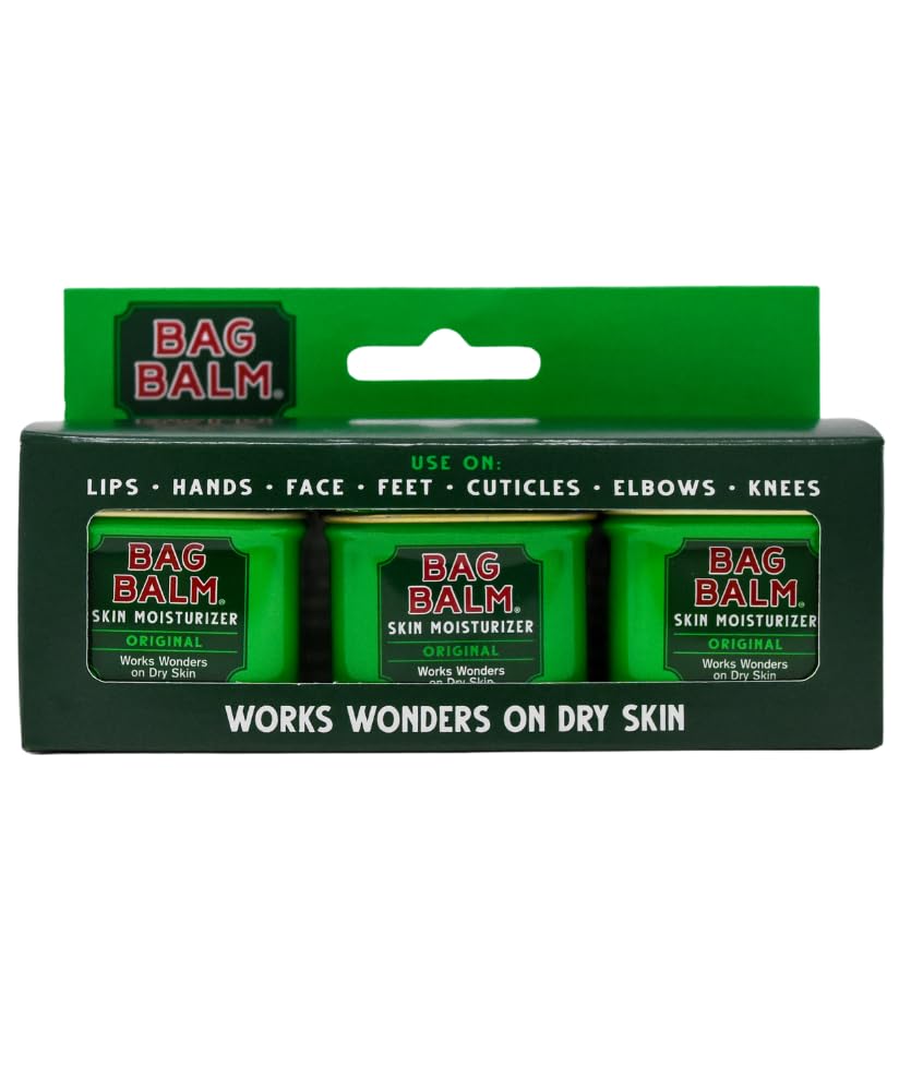 Bag Balm Skin Moisturizer Mini Tin Gift Box (Set of 3) Beauty and Personal Care Bag Balm