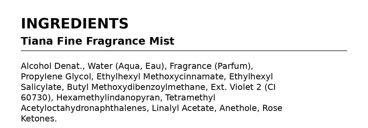 Bath & Body Works Tiana Fine Fragrance Mist 8 fl oz