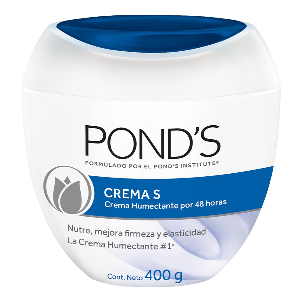 Pond's S Cream Humectant Moistening, 14oz Crema Humetante y Magnificante S De Ponds 400gr (1) Beauty & Personal Care POND'S