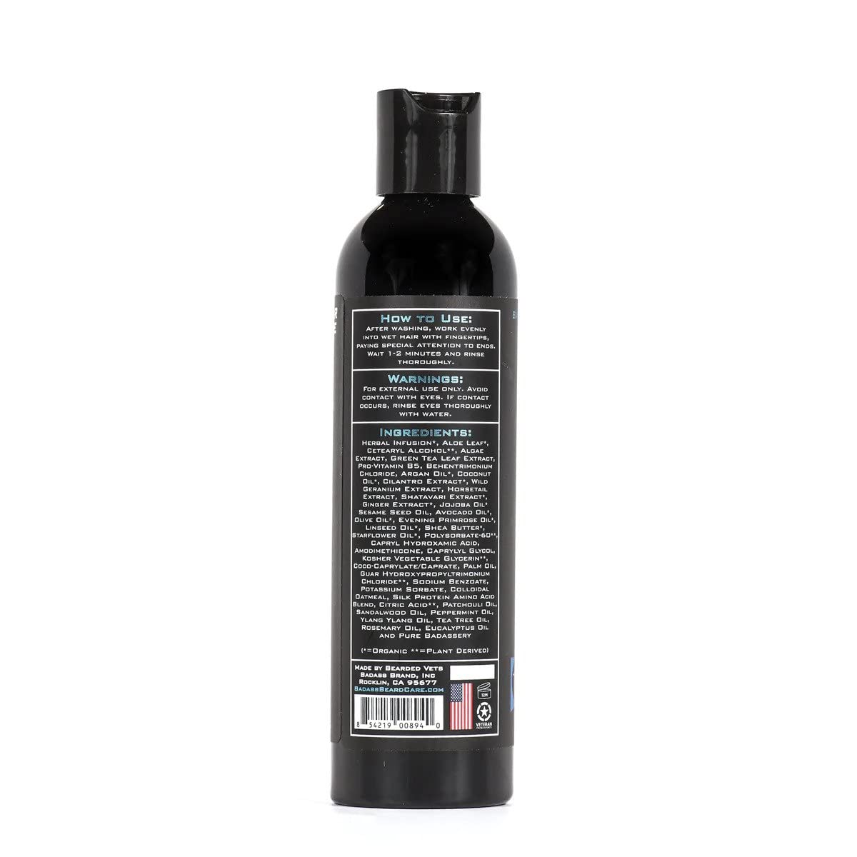 Badass Beard Care Beard Conditioner For Men - THE BIKER, 8oz - Made of Natural Ingredients for A Healthy, Soft, & Itch Free Beard and Mustache Beauty & Personal Care Badass Beard Care