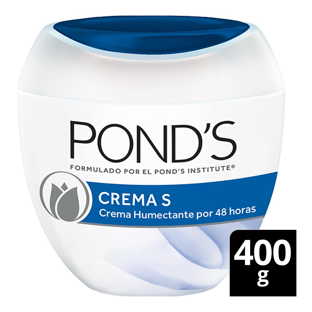Pond's S Cream Humectant Moistening, 14oz Crema Humetante y Magnificante S De Ponds 400gr (1) Beauty & Personal Care POND'S
