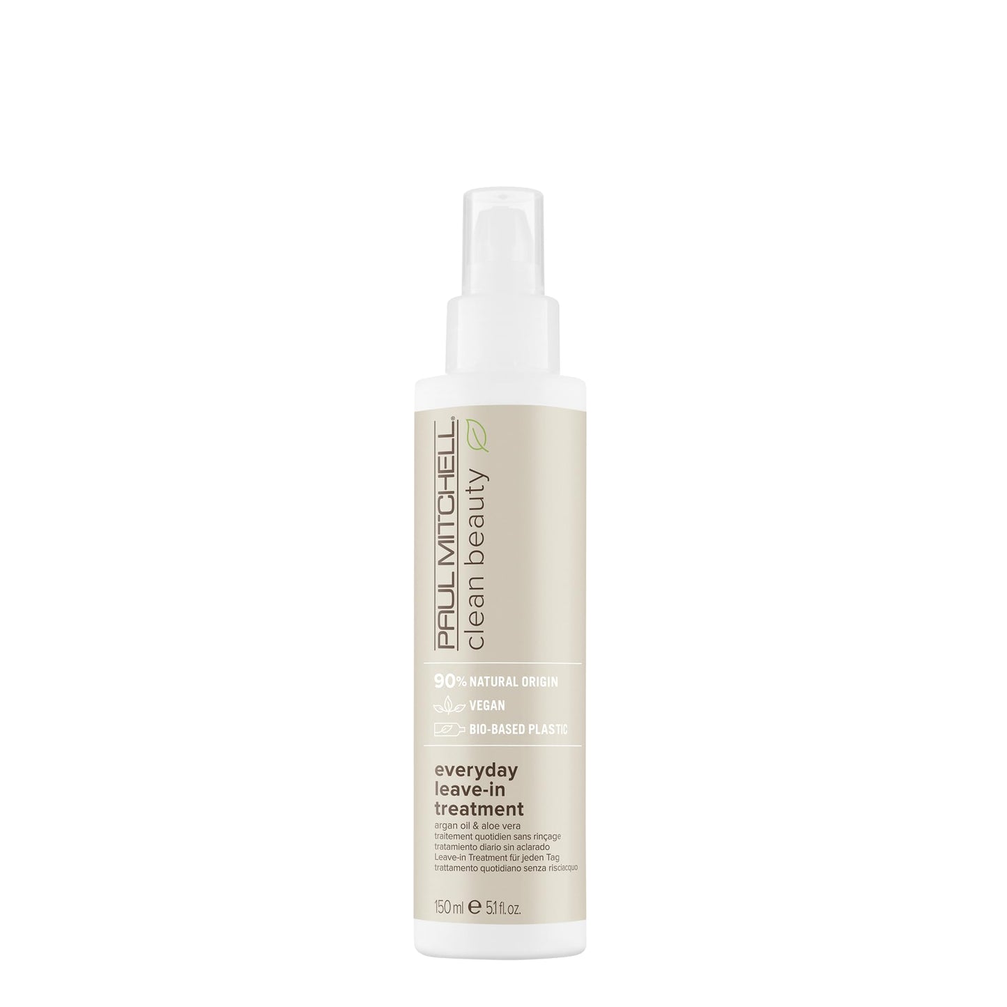 Paul Mitchell Clean Beauty Everyday Leave-In Treatment, Leave-In Conditioner, Delivers Hydration, For All Hair Types, 5.1 fl. oz Beauty & Personal Care Paul Mitchell