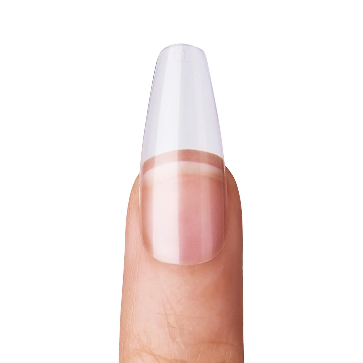 KISS Salon Acrylic Natural Nails, Clear Tip, Long, Ultra-Smooth Finish, DIY At-Home Manicure Kit with Pink Gel Nail Glue, Mini File, Manicure Stick Beauty & Personal Care KISS