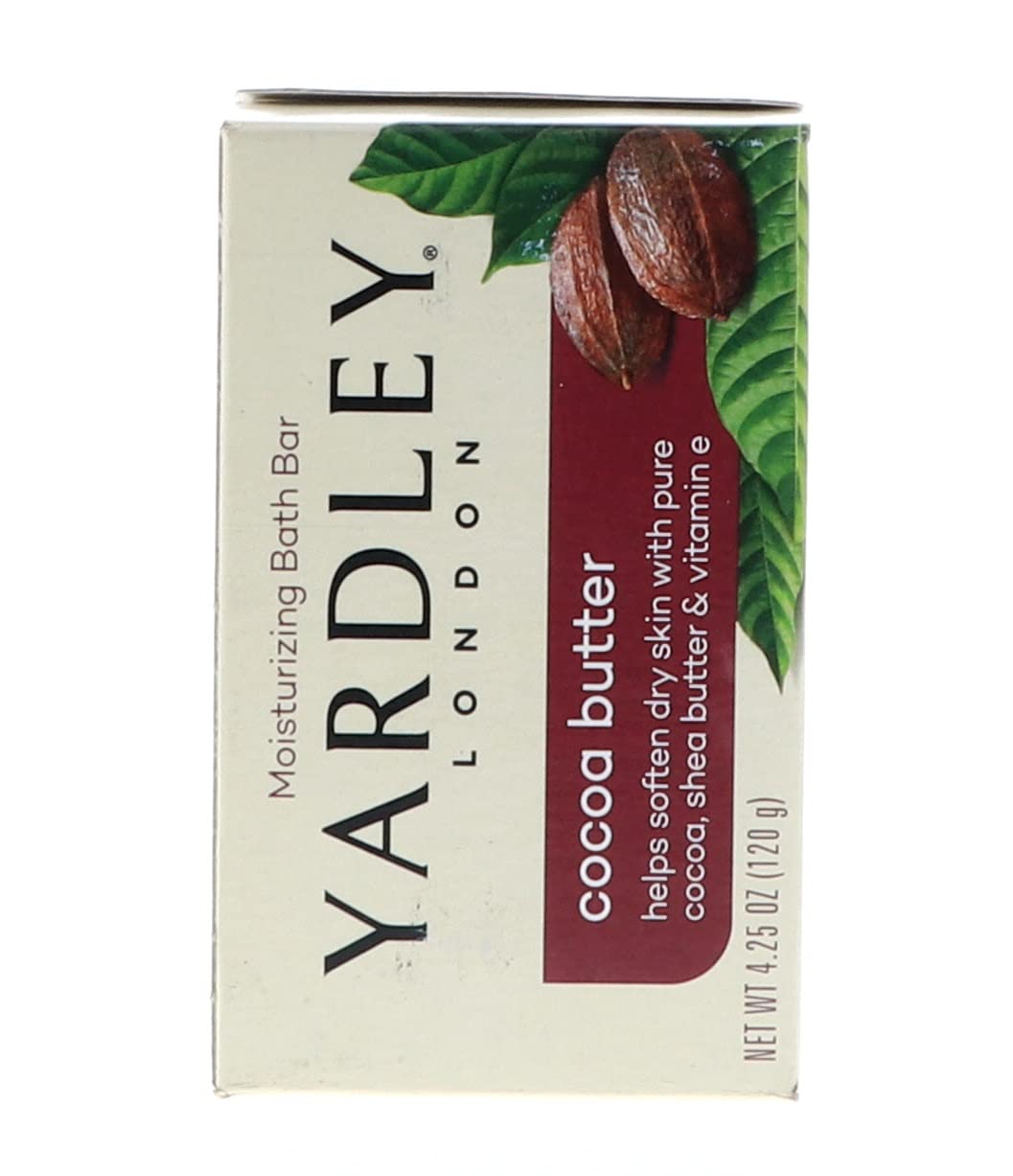 Yardley Bath Bar Cocoa Butter 4 oz (Pack of 2) Beauty & Personal Care Yardley