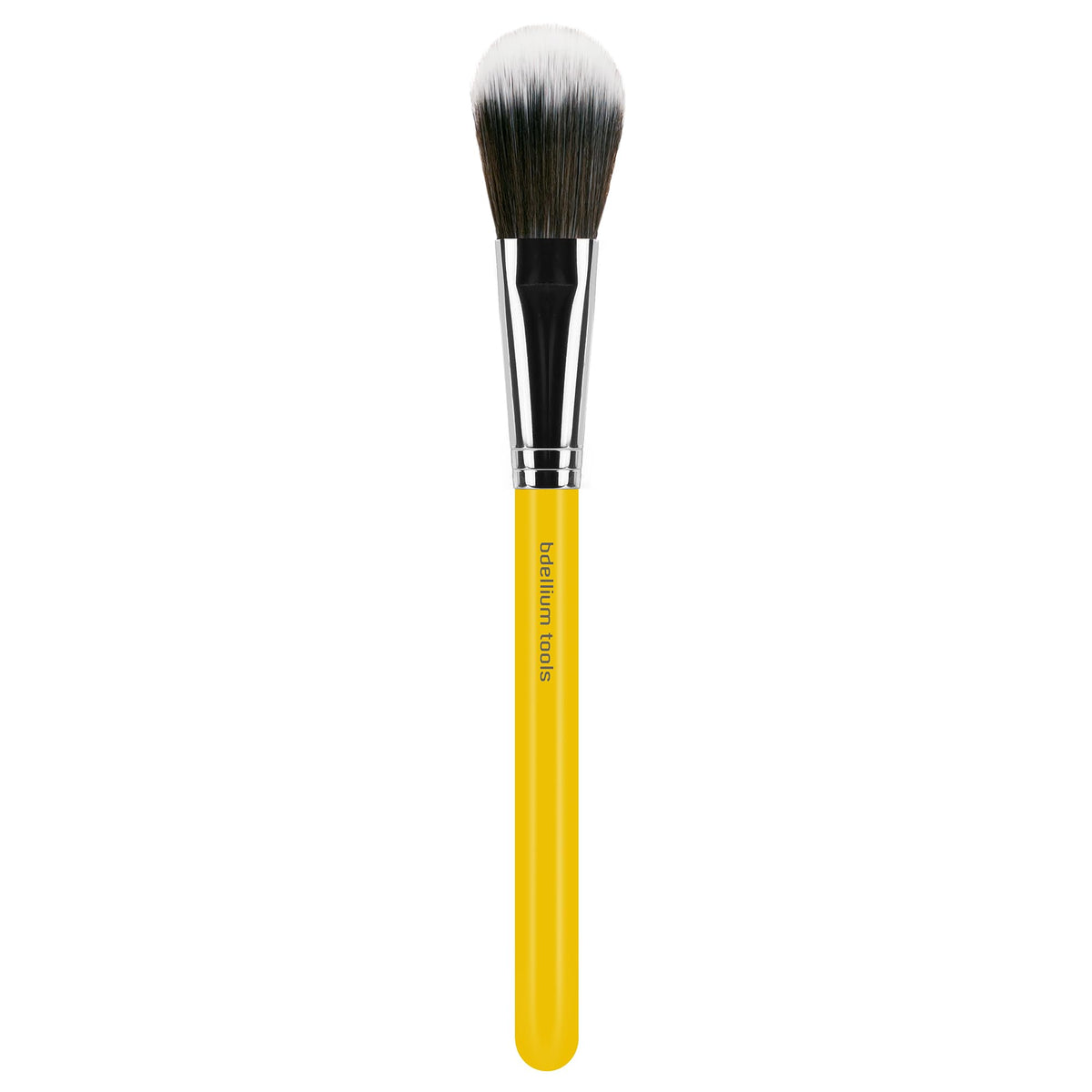 Bdellium Tools Professional Makeup Brush - Studio Series 965 Duo Fiber Blusher - With Soft Synthetic Fibers, For Applying Pop of Color (Yellow, 1pc)