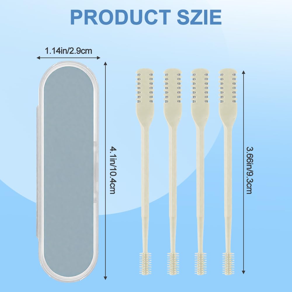 Zoanchig Nose Hair Trimmer, 2-in-1 Nasal Hair Cutter, 360° Nostril Hair Remover Tool with Soft Cleaning Brush for Men, Home Travel Essential Tool Beauty and Personal Care Zoanchig