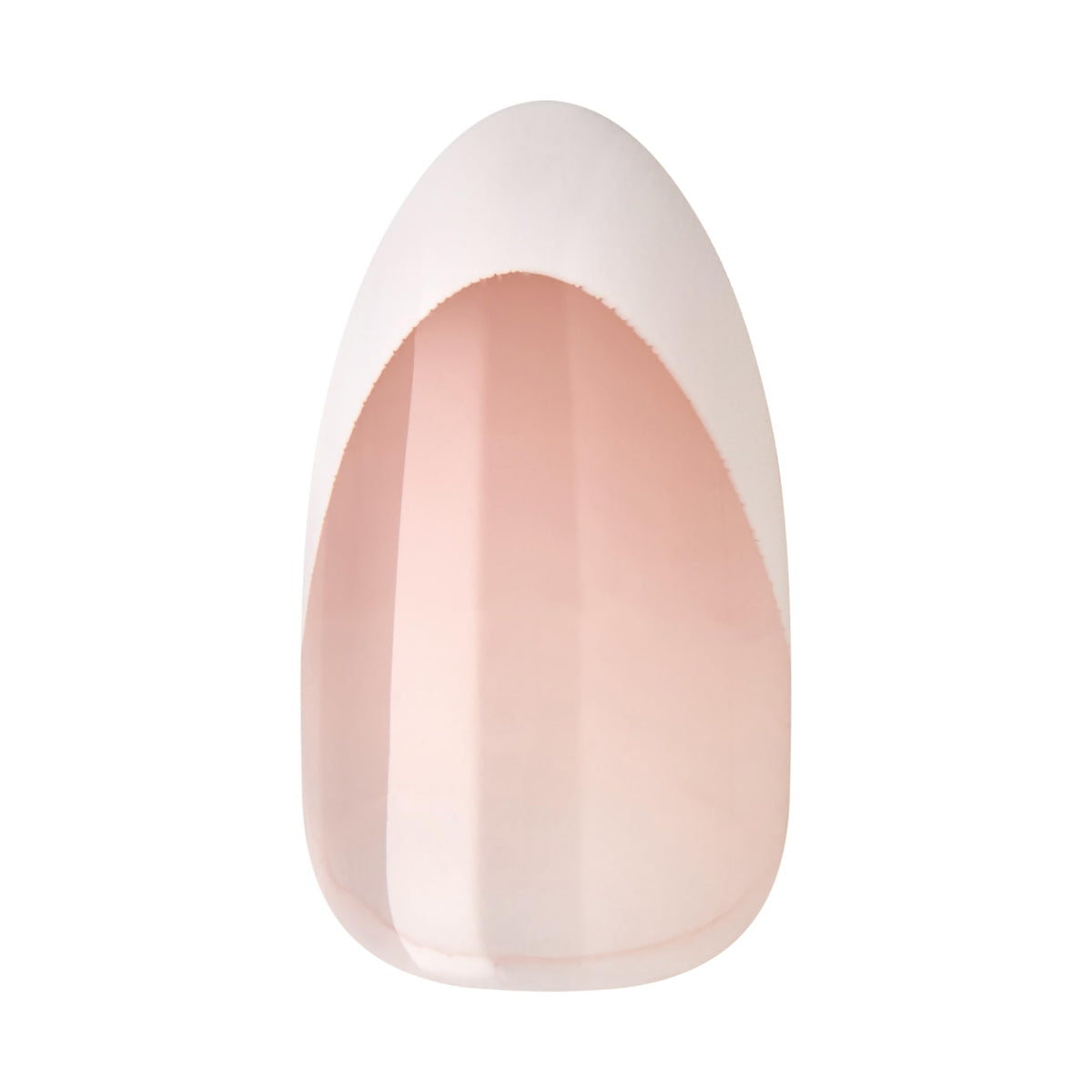 KISS imPRESS No Glue Mani Press On Nails, French, 'Fearless', Light Neutral + White Tip French, Medium, Almond Shape, Includes 30 Nails, Prep Pad