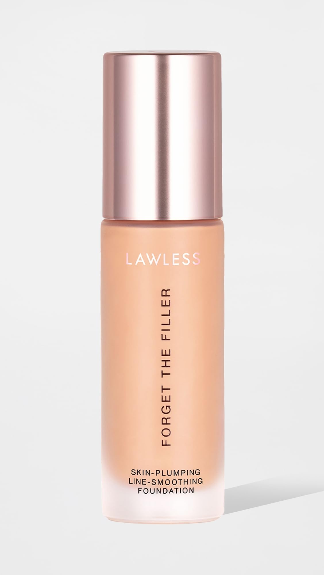 LAWLESS Women's Forget the Filler Skin-Plumping Line-Smoothing Foundation, 8L, light medium with neutral undertones, 1.0 Ounce