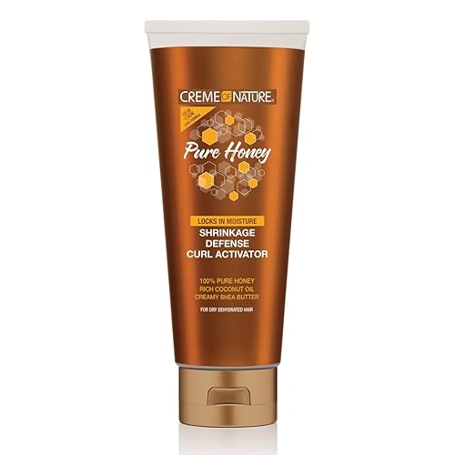 Creme of Nature Pure Honey Define Shrinkage Defense Curl Activator, Moisture-Rich, For Dry, Dehydrated Hair, Haircare Gift for Women, 10.5 oz Beauty & Personal Care Creme of Nature