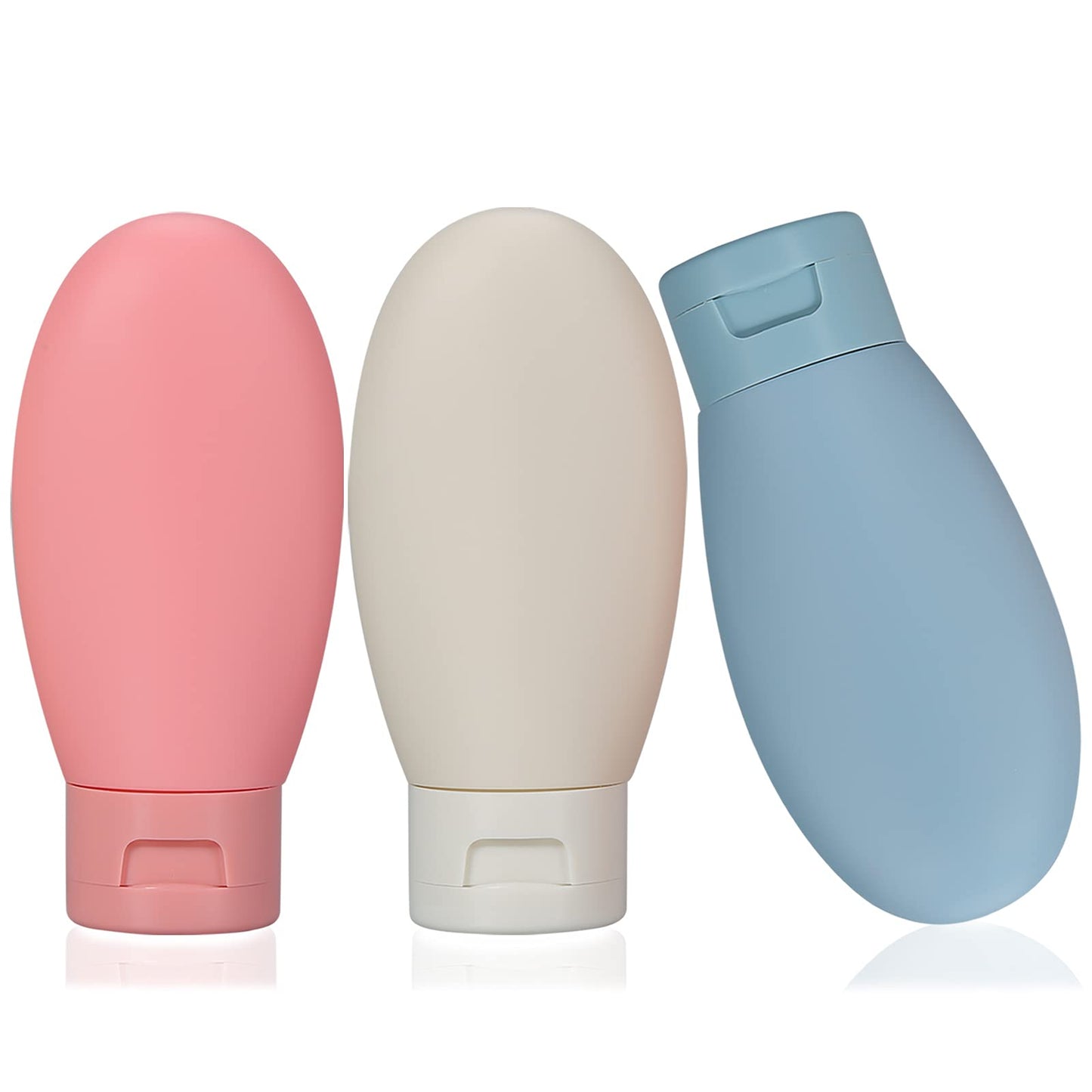 3 Pcs Travel Bottles Set,60ML Travel Bottles & Containers,Small Mini Empty Plastic Squeeze Bottles for Travel Toiletries,Shampoo and Conditioner Beauty & Personal Care LIYUABU