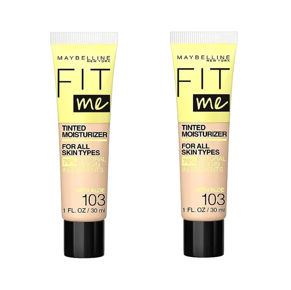 Maybelline New York Pack of 2 Fit Me Tinted Moisturizer, 103