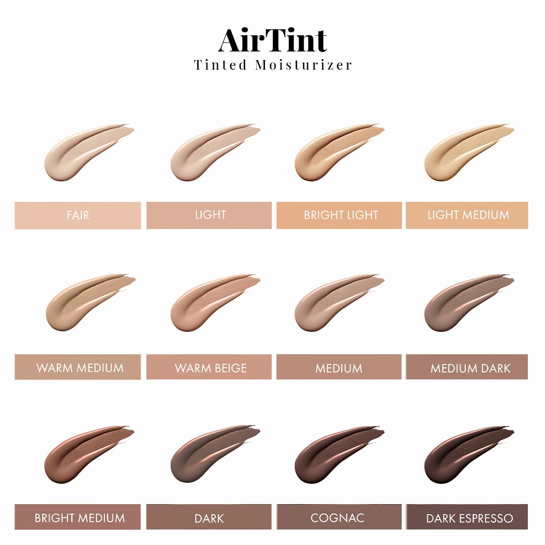 Jerome Alexander MagicMinerals AirTint Tinted Moisturizer AirBrush Spray Light | Tinted Moisturizer Spray with Anti-Aging Ingredients | Medium Dark Beauty & Personal Care Jerome Alexander