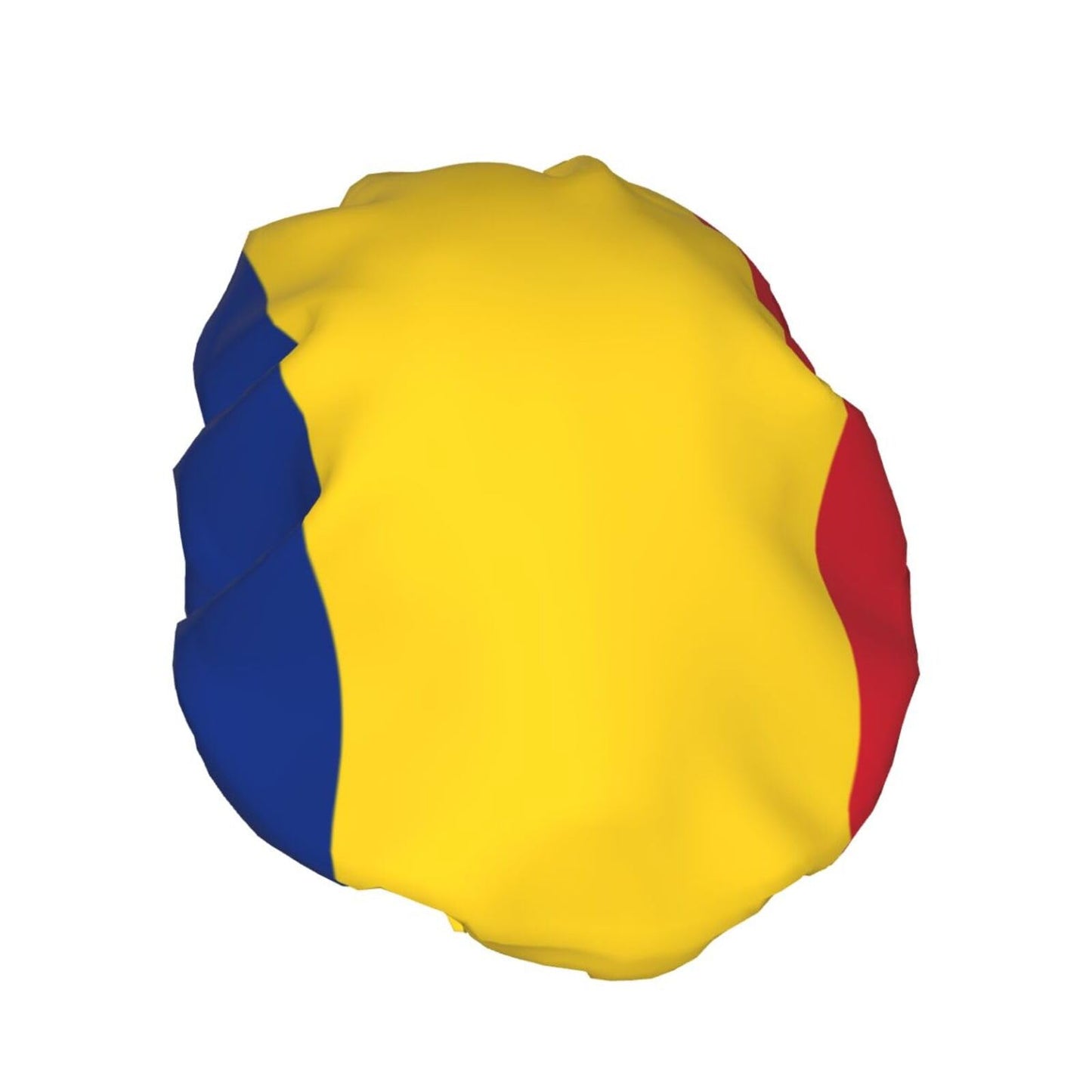 Romanian Flag Prints Shower Cap Double Layer Lined Waterproof Bathing Shower Hat Beauty and Personal Care Hayyett