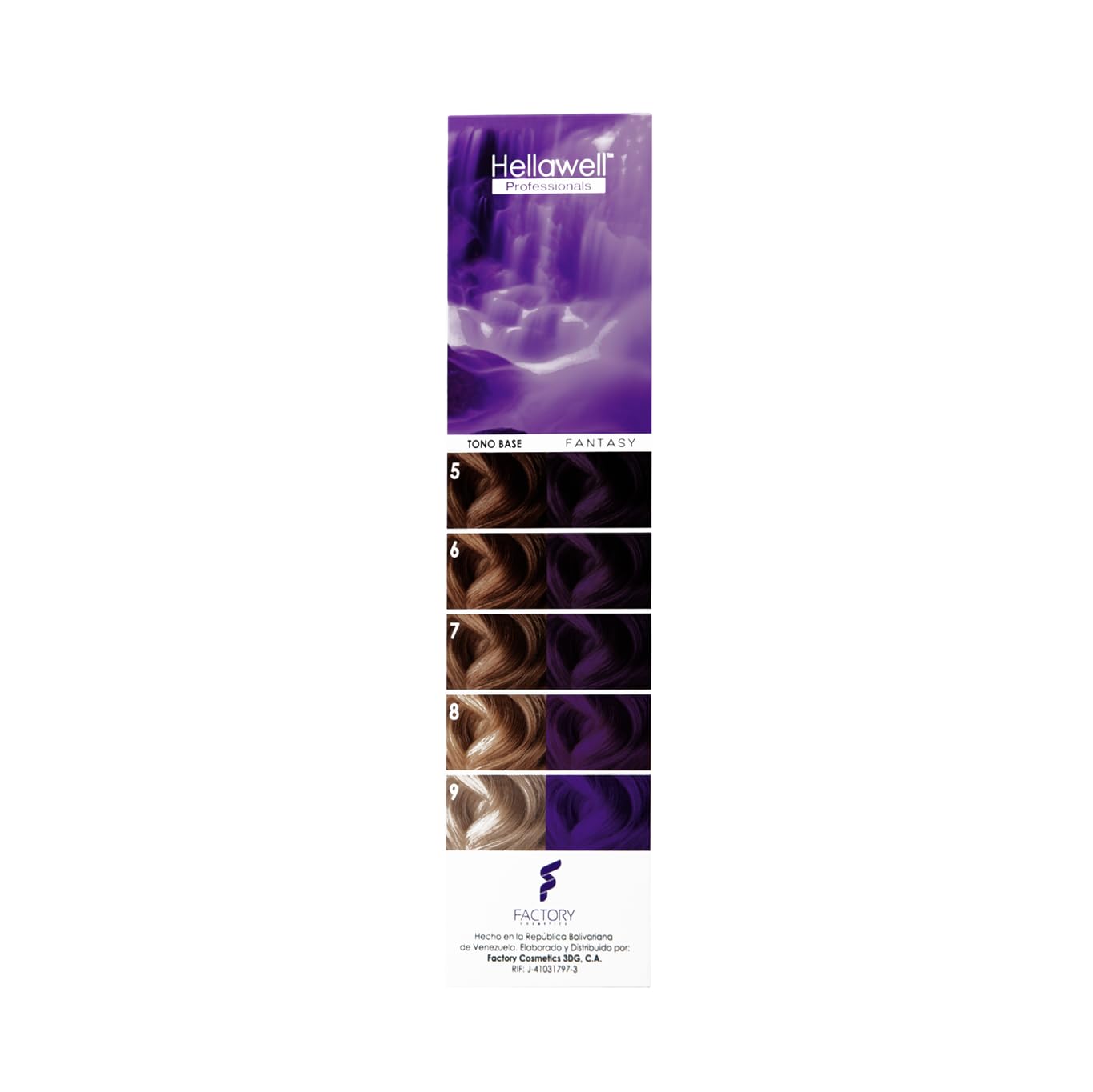 Hellawell Professional Hair Dye. Coverage Color Fantasy - Semi-permanent oxidation coloring cream. Purple 2.11oz. Beauty & Personal Care HELLAWELL PROFESSIONALS