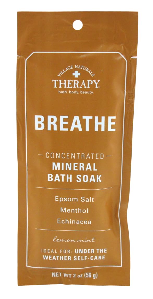 Village Naturals Mineral Bath Soak Breath Lemon Mint 2 Ounce (12 Pieces) Beauty and Personal Care Village Naturals Therapy