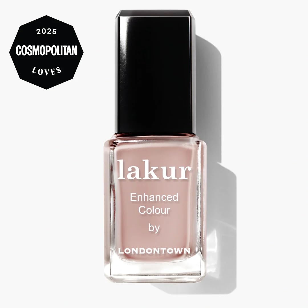 LONDONTOWN lakur Nail Polish, Nude & Brown Shades, Rose Latte