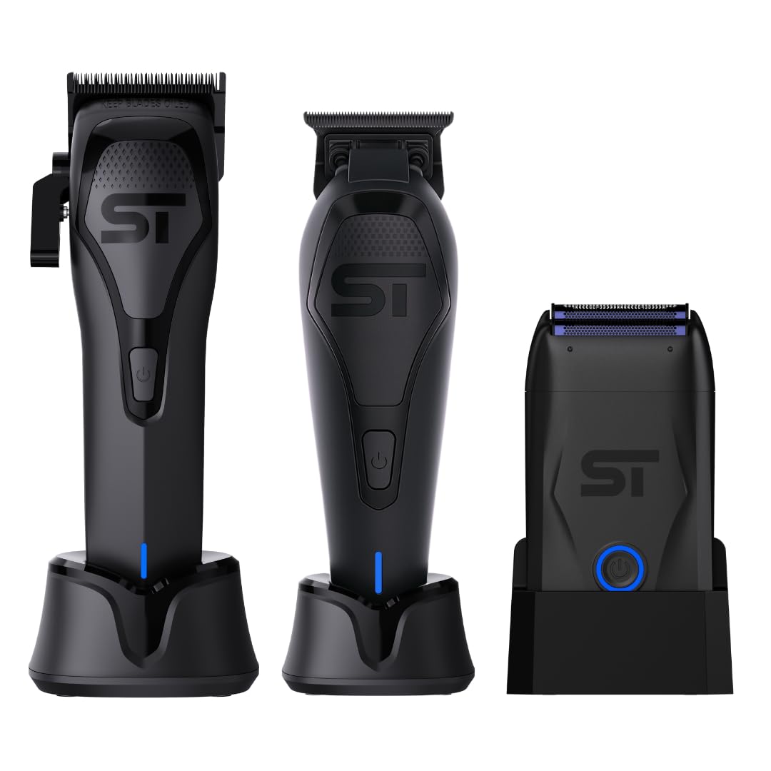 Supreme Trimmer Darkstar 72 Clipper, Trimmer & Darkstar Foil Shaver Set with Magnetic Vector Motor - 180 Min Run Time, 9000 RPM Professional Hair Beauty and Personal Care Supreme Trimmer