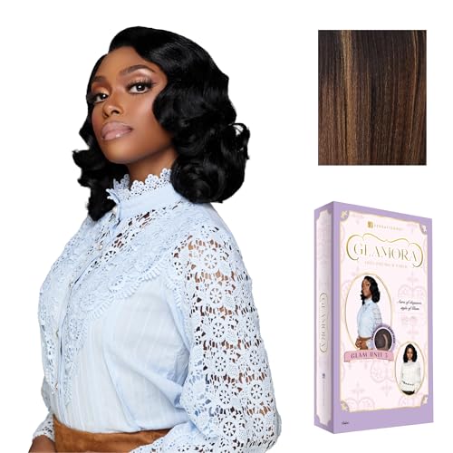 Sensationnel Glamora Lace Front Wig-Glam Unit 3, BALAYAGEHAZELNUT