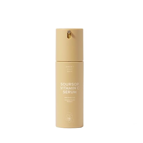 SWEET JULY SKIN Soursop Vitamin C Serum - Soursop, Ferulic Acid & Green Tea, Daily Face Serum for All Skin Types, Hydrating, Firming, Improves Beauty & Personal Care SWEET JULY