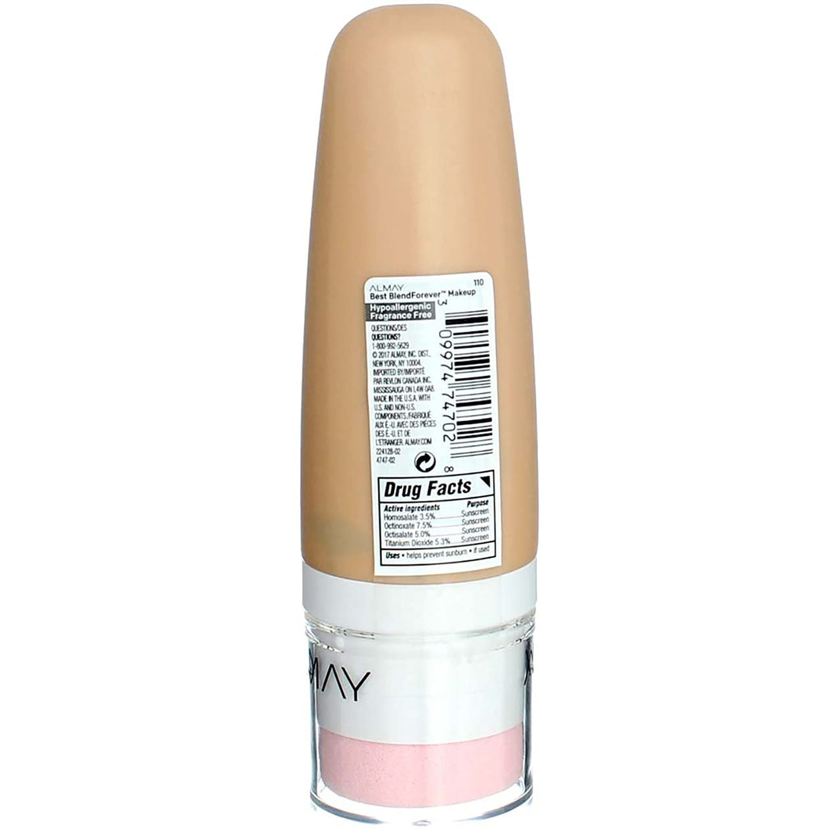 Almay Best Blend Forever Foundation, Ivory, 1 fl. oz., SPF 40 Broad Spectrum