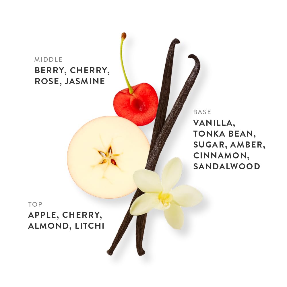ETLEÉ Apple & Cherry Eau de Parfum 1.01oz, Long Lasting Perfume Inspired by Kay Juicy Apple+TF Lost Cherry, Floral Woody Musk Notes With Almond Beauty & Personal Care ETLEÉ