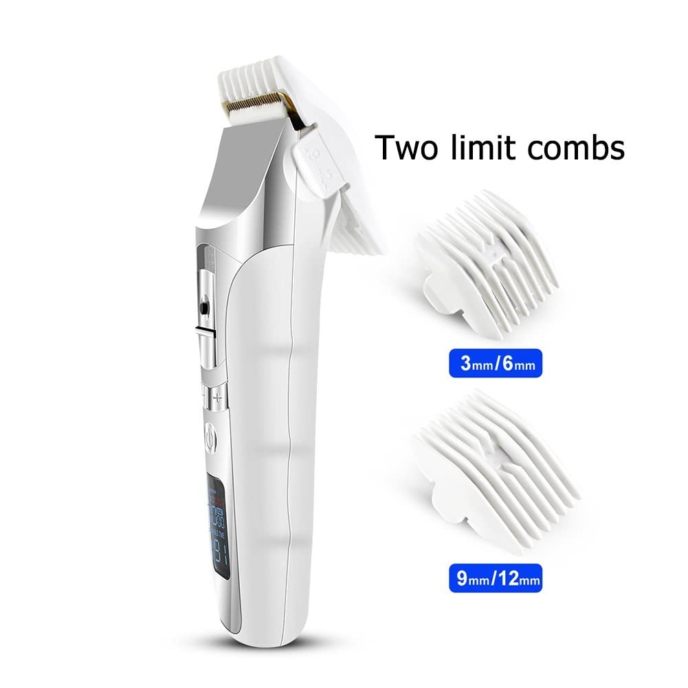 GLESVOWIO Hair Clippers Men USB Rechargeable Beard Razor Trimmer Electric Clipper Barber Cutter with LCD Display Screen Beauty and Personal Care GLESVOWIO