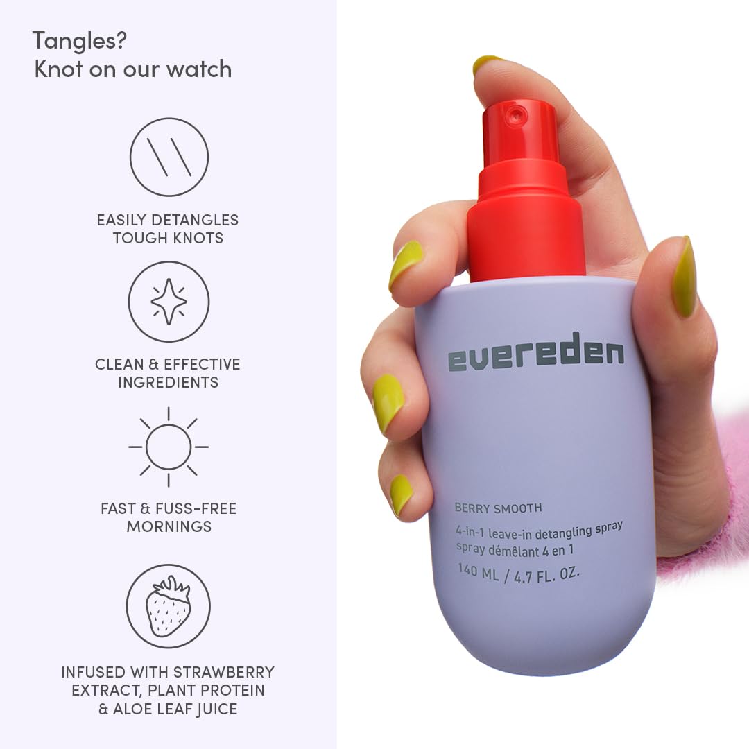 Evereden Kids Detangling Spray + Mini Travel Spray, Dermatologist-Tested Beauty and Personal Care Evereden