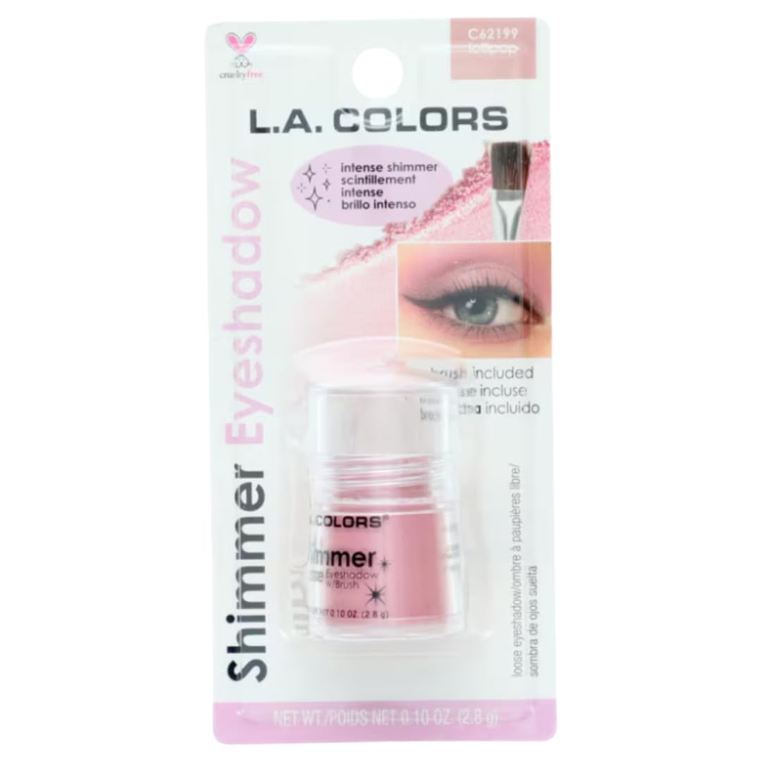 L.A. COLORS Shimmer Eyeshadow, C62199 lollipop, 0.10 Oz