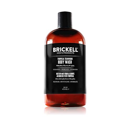 Brickell Men's Invigorating Body Wash for Men, Natural and Organic Deep Cleaning Shower Gel with Aloe, Glycerin, and Jojoba, Sulfate Free, Scented Beauty & Personal Care Brickell Men's Products