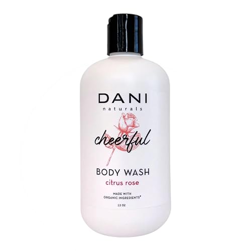 DANI Naturals Citrus Rose Body Wash, Vegan, Sulfate-Free, Made with Organic Ingredients, 12 fl oz Beauty & Personal Care DANI